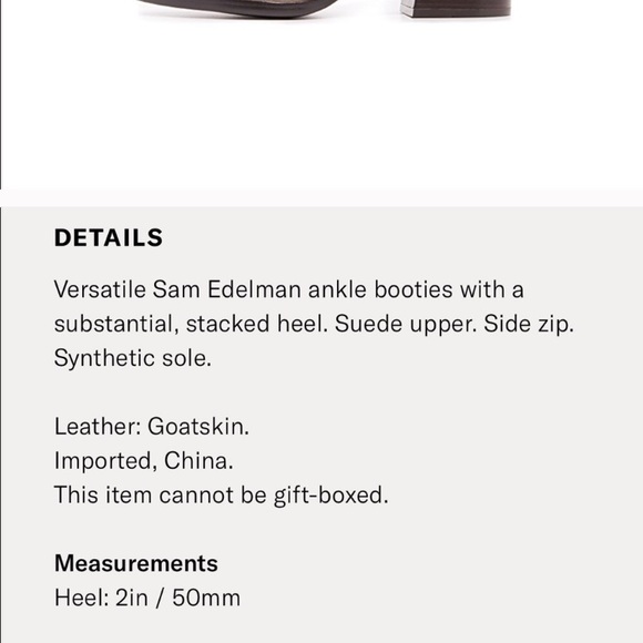 Sam Edelman block heel bootie - Picture 2 of 6